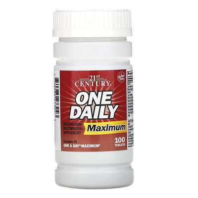 21st Century One Daily, Maximum, 100 таблеток
