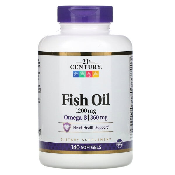 21st Century, Fish Oil, 1,200 mg, 140 Softgels