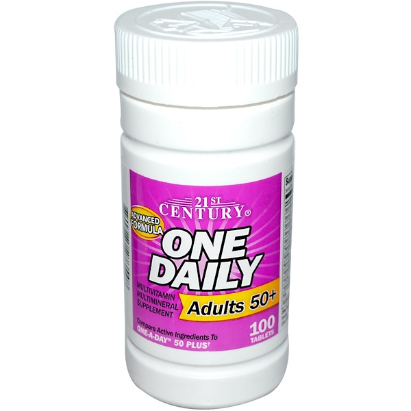 21st Century, One Daily, Adults 50+, 100 Tablets (Discontinued Item) 