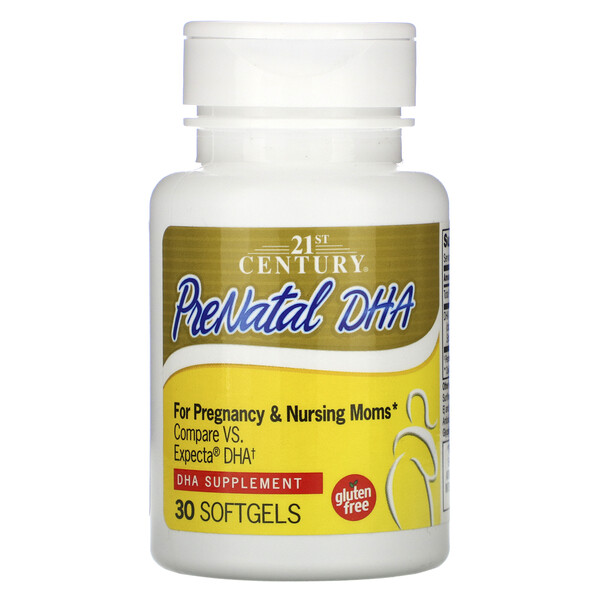 21st Century, PreNatal DHA, 30 Softgels - iHerb