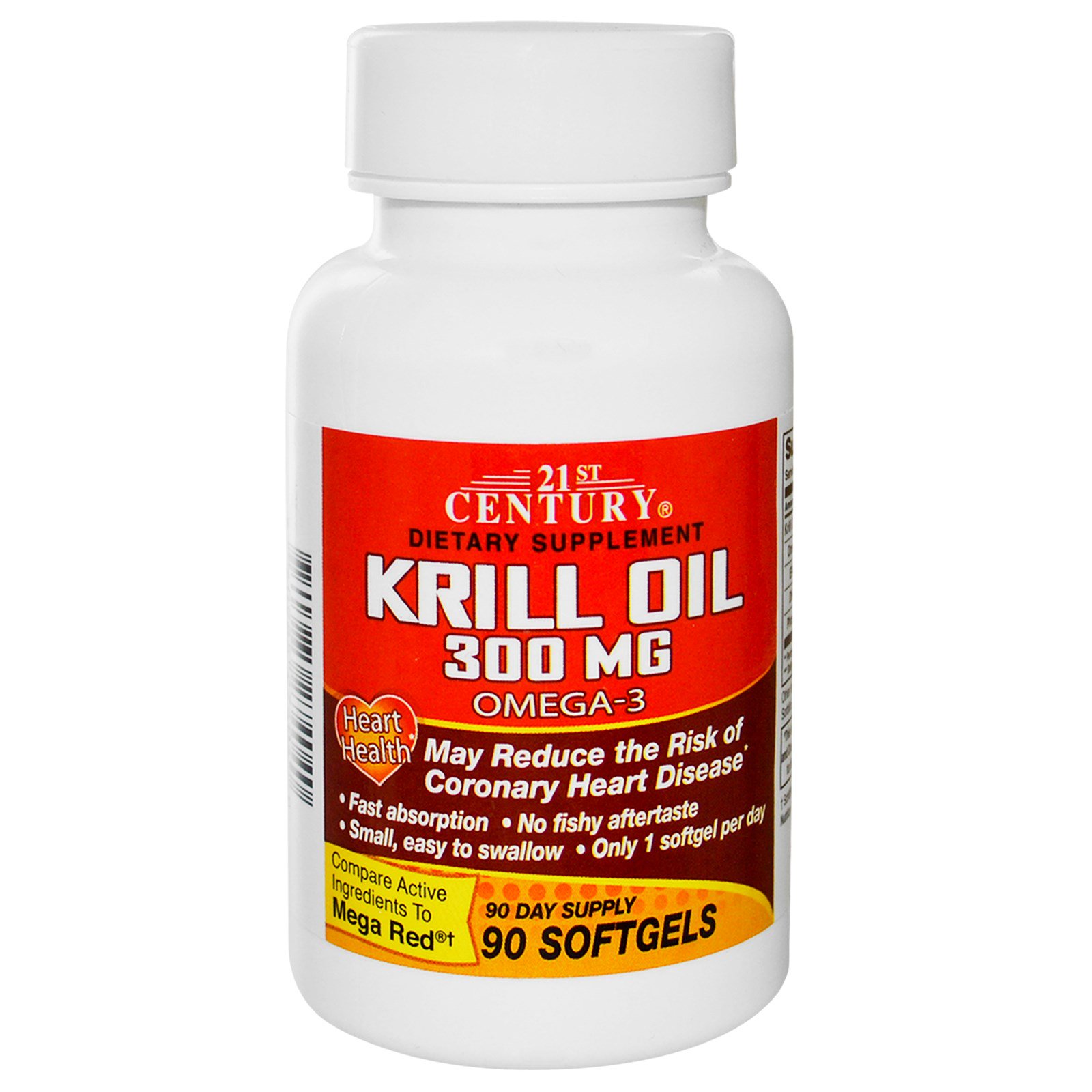 21st Century, Krill Oil, 300 mg, 90 