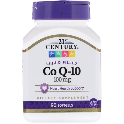 21st Century Liquid Filled CoQ-10, 100 mg, 90 Softgels