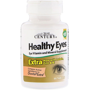 Отзывы о 21 Сенчури, Healthy Eyes Extra, 50 Tablets