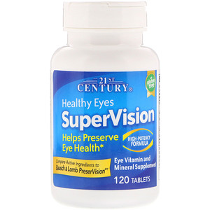 Отзывы о 21 Сенчури, Healthy Eyes SuperVision, High-Potency Formula, 120 Tablets