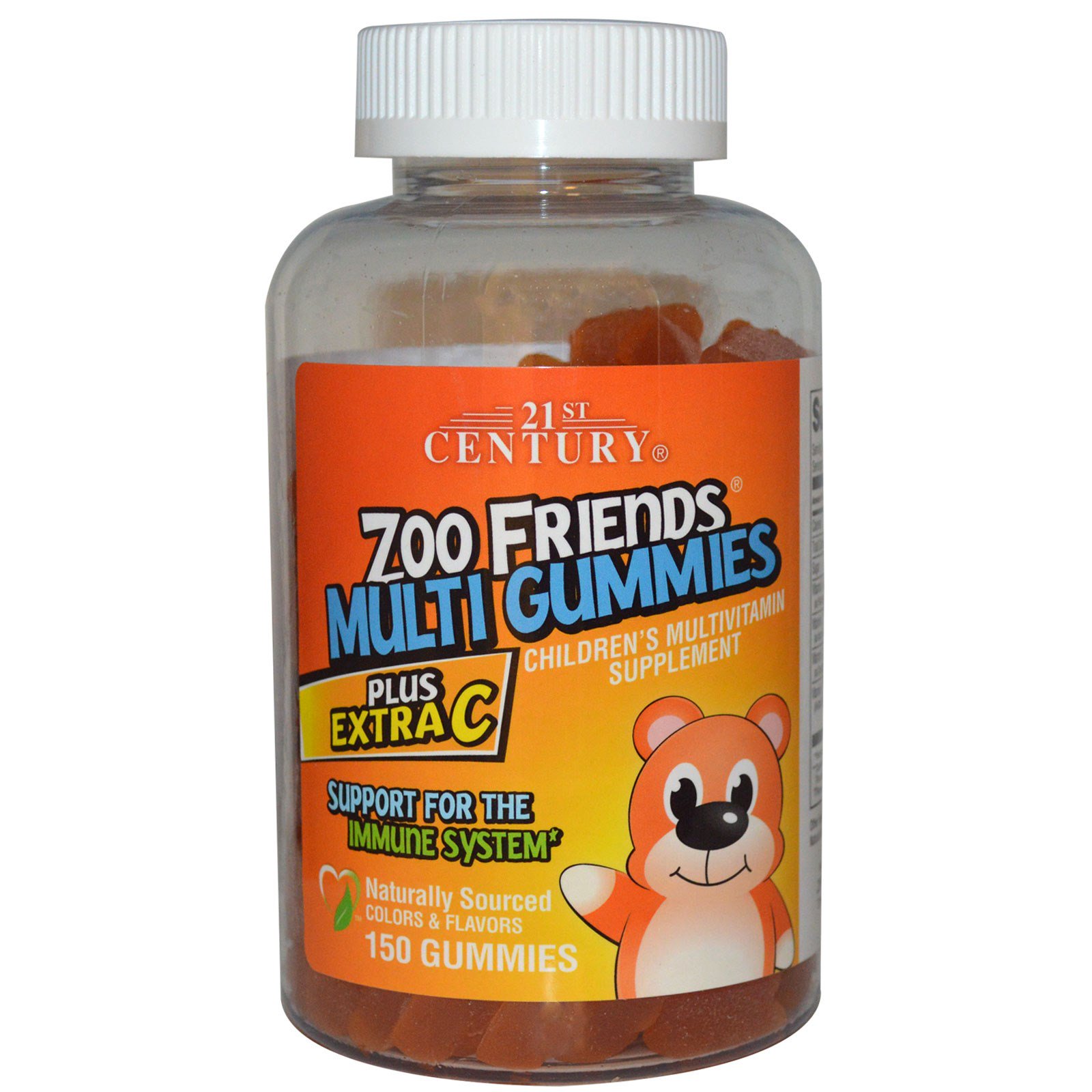 21st Century, Zoo Friends Multi Gummies, Plus Extra C, 150 Gummies - iHerb