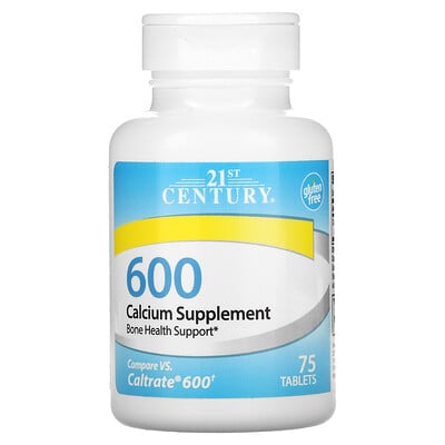 

21st Century, Calcium Supplement 600, 75 Tablets