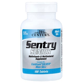 21st Century, Sentry Senior, Men's 50+, Multivitamin- und Multimineralien-Ergänzungsmittel, 100 Tabletten