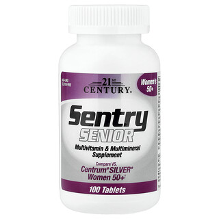 21st Century, Sentry Senior, Women's 50+, Multivitamin- und Multimineralien-Ergänzungsmittel, 100 Tabletten