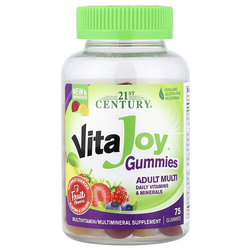 21st Century, VitaJoy® Adult Multi Gummies, Multi-Fruchtgummis für Erwachsene, Frucht, 75 Fruchtgummis