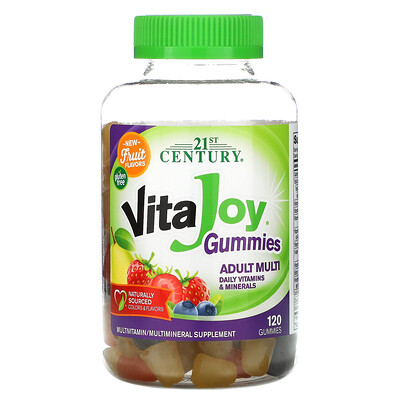21st Century VitaJoy, мультивитамины для взрослых, с фруктовым вкусом, 120 жевательных таблеток