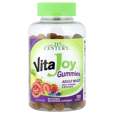 21st Century, VitaJoy®, Gomitas multivitamínicas para adultos, Frutas, 120 gomitas