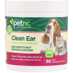 petnc NATURAL CARE, Clean Ear Cleansing Pads, For Cats and Dogs, 90 Pads отзывы покупателей