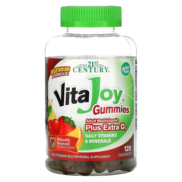 21st Century, VitaJoy Gummies, Adult Multivitamin Plus Extra D3, 120