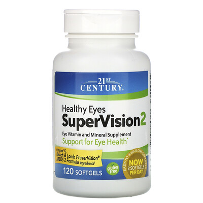 21st Century Healthy Eyes SuperVision2, добавка для глаз, 120 капсул