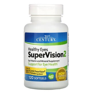 21st Century, Healthy Eyes SuperVision2, 120 Cápsulas Softgel