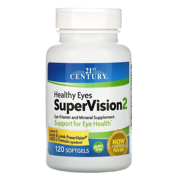 SuperVision2 视力健康幫助，120 粒软凝胶