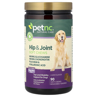 petnc NATURAL CARE, 髋和关节，优效，肝味，90 粒软糖