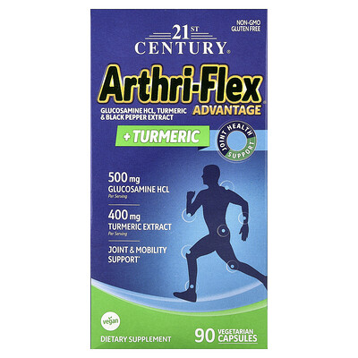 21st Century, Arthri-Flex Advantage + cúrcuma`` 90 cápsulas vegetales