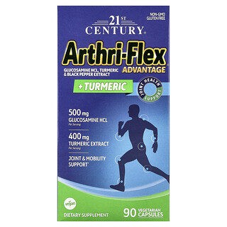 21st Century, Arthri-Flex Advantage+ 姜黄，90 粒素食胶囊