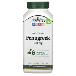 Отзывы о 21 Сенчури, Traditional Fenugreek, 610 mg, 100 Vegetarian Capsules