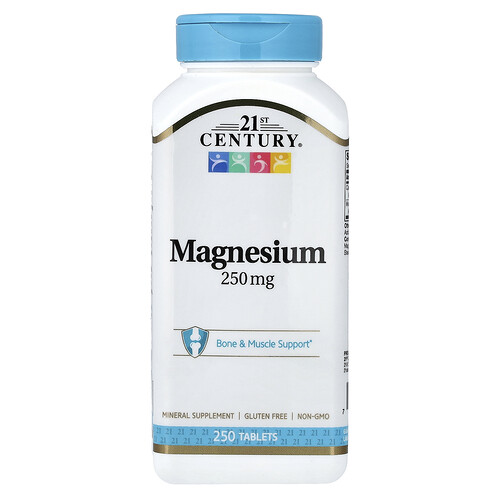 21st Century, Magnésium, 250 comprimés