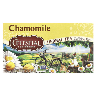 Celestial Seasonings, Bylinný čaj, heřmánek, bez kofeinu, 20 čajových sáčků, 25 g