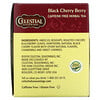 Celestial Seasonings, Té de hierbas, baya de cereza negra, sin cafeína, 20 bolsitas de té, 1,6 oz (44 g)