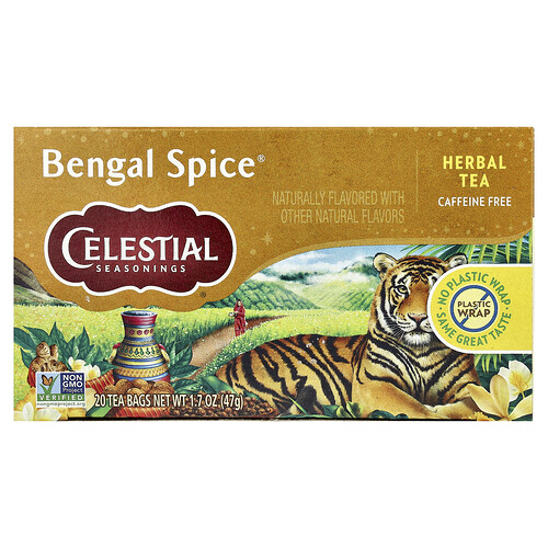 Celestial Seasonings Herbal Tea, Bengal Spice®, Caffeine Free, 20 Tea Bags, 1.7 oz (47 g)
