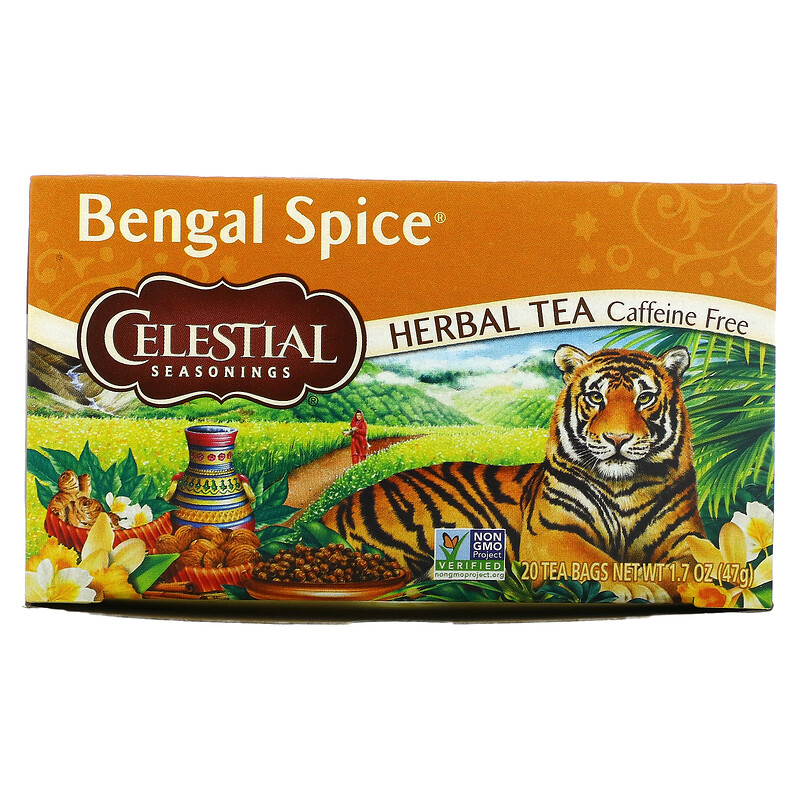 Celestial Seasonings, Herbal Tea, Bengal Spice, Caffeine Free, 20 Tea