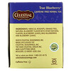 Celestial Seasonings, Herbal Tea, True Blueberry, Caffeine Free, 20 Tea Bags, 1.6 oz (45 g)