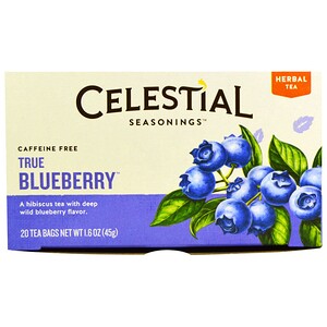 Селесчал Сизонингс, Herbal Tea, Caffeine Free, True Blueberry, 20 Tea Bags, 1.6 oz (45 g) отзывы