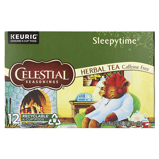 Celestial Seasonings, Té de hierbas, Sleepytime®, Sin cafeína, 12 cápsulas de K-cup, 32 g (1,1 oz)
