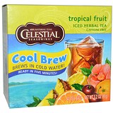 Отзывы о Холодный травяной чай Iced Herbal Tea, без кофеина, тропический фрукт, 40 пакетиков, 91 г