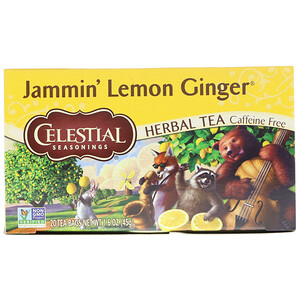 Отзывы о Селесчал Сизонингс, Herbal Tea, Jammin' Lemon Ginger, Caffeine Free,  20 Tea Bags, 1.6 oz (45 g)