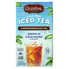 Celestial Seasonings, Cold Brew Iced Tea, Unsweetened Black Tea, 18 Tea Bags, 1.2 oz (35 g)