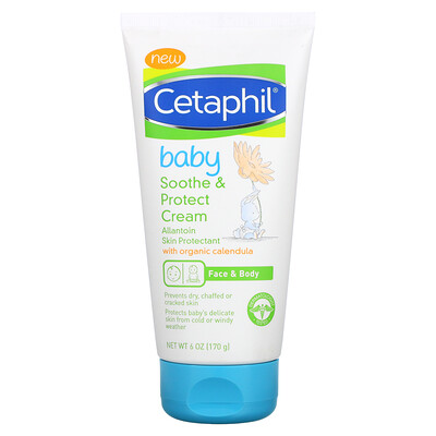 Купить Cetaphil Baby, Soothe & Protect Cream, With Organic Calendula, 6 oz (170 g)