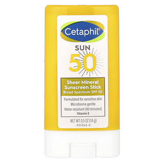 Cetaphil, Sheer Mineral Sun Cream Stick, SPF 50, 0.5 oz (14 g)