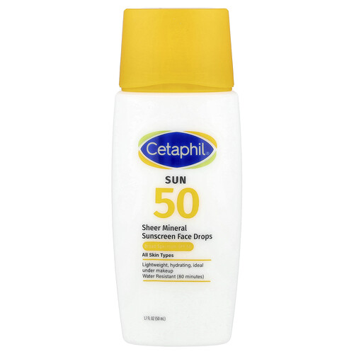 Cetaphil, Sheer Mineral Face Liquid Sunscreen, LSF 50, 50 ml (1,7 fl. oz.)