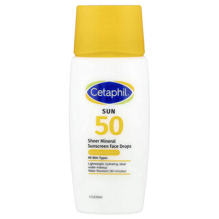 丝塔芙, 全粹矿物质面部抗晒液，SPF 50，1.7 液量盎司（50 毫升）