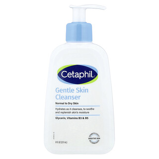 Cetaphil, Gentle Skin Cleanser, Normal to Dry Skin, Fragrance Free, 8 fl oz (237 ml)