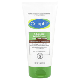 Cetaphil, Loțiune avansată de ușurare cu unt de shea, fără parfum, 6 oz (170 g)