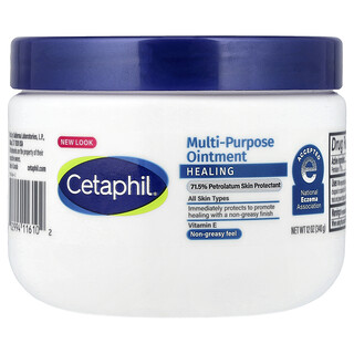 Cetaphil, Ungüento multiusos, Cicatrizante, Todo tipo de piel, 340 g (12 oz)