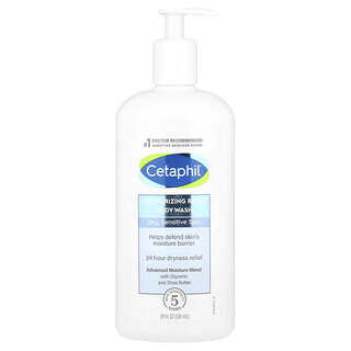 Cetaphil, Увлажняющее средство для душа, для сухой и чувствительной кожи, 591 мл (20 жидк. Унций)
