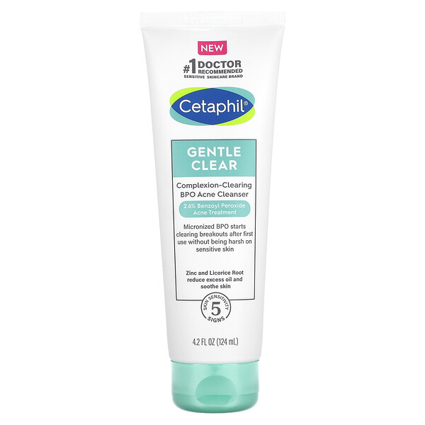 Cetaphil, Gentle Clear, ComplexionClearing BPO Acne Cleanser, 4.2 fl