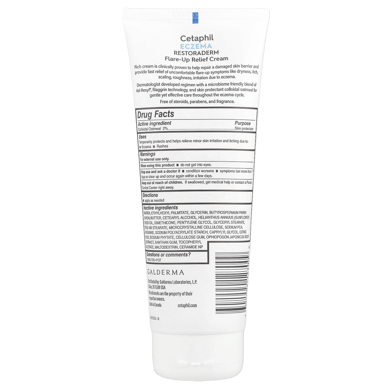 Eczema, Restoraderm® Flare-Up Relief Cream, 8 oz (227 g) - Picture 2 of 2
