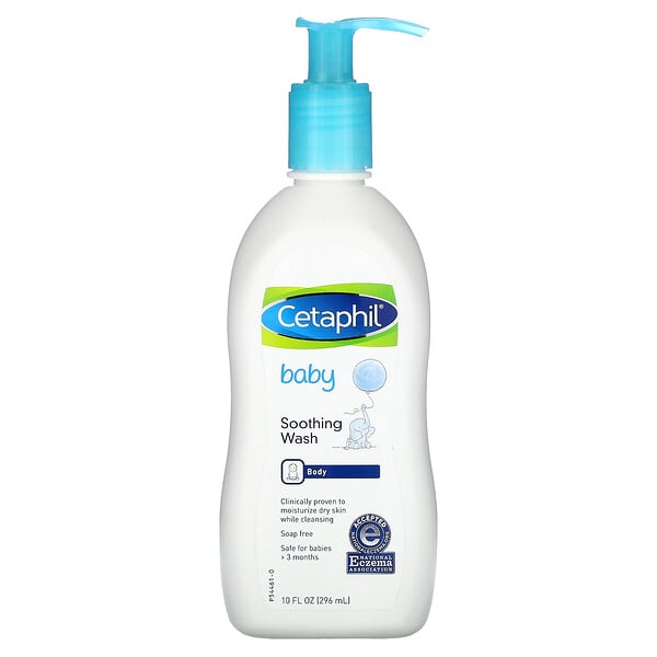 Cetaphil‏, Baby, Soothing Body Wash, Fragrance-Free, 10 fl oz (296 ml)