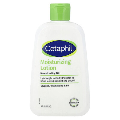 Cetaphil, Loción humectante, Piel normal a seca, 237 ml (8 oz. líq.)