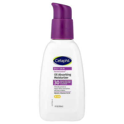 Cetaphil, Derma Control™, Humectante que absorbe grasa, FPS 30, 118 ml (4 oz. líq.)