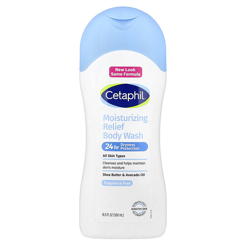Cetaphil, Feuchtigkeitsspendende Körperwäsche, alle Hauttypen, parfümfrei, 500 ml