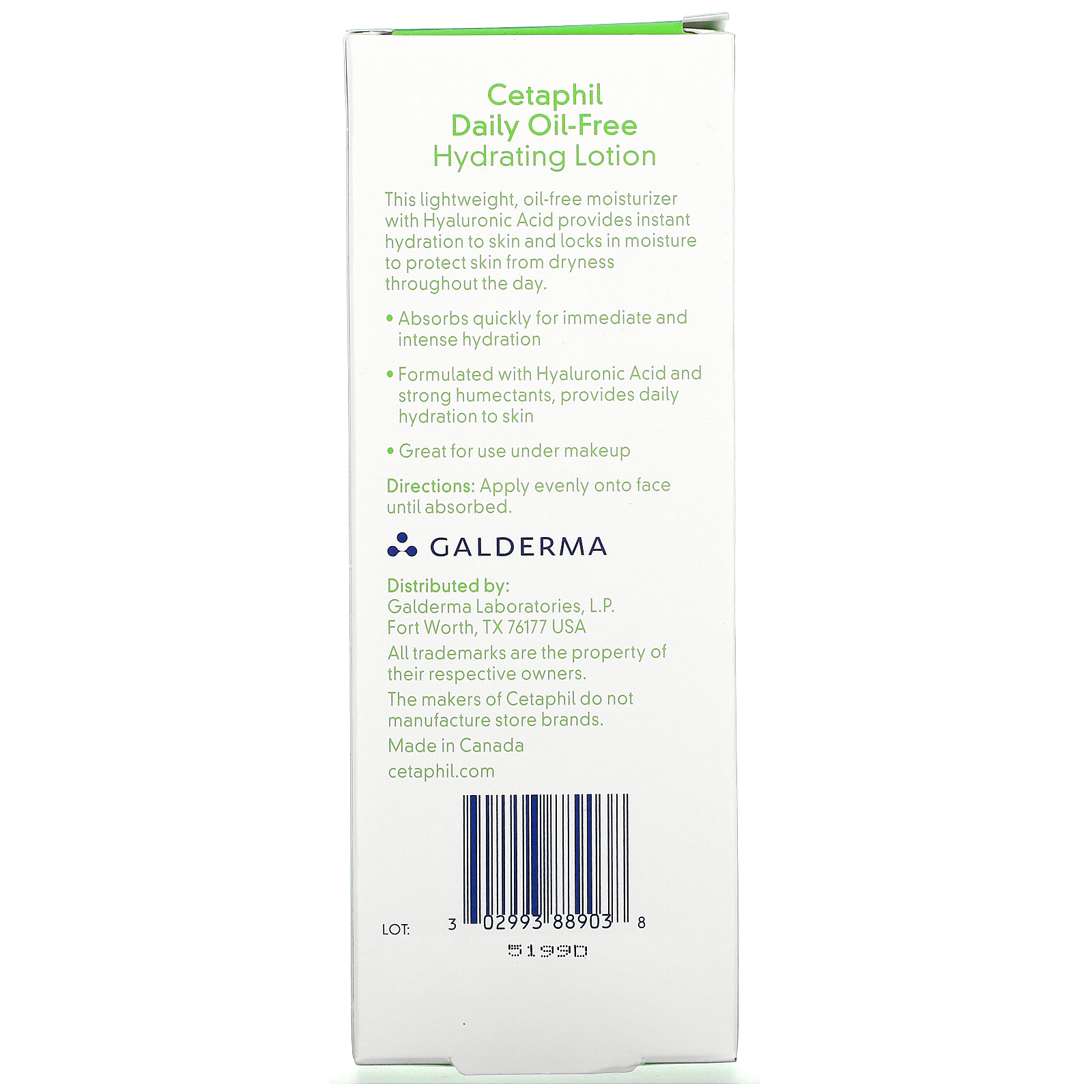 cetaphil daily hydrating lotion hyaluronic acid